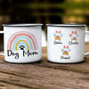 Dog Mom Rainbow Personalized Campfire Mug