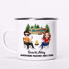 Doll Camping Couple Adventuring Together Gift For Him For Her Personalized Campfire Mug