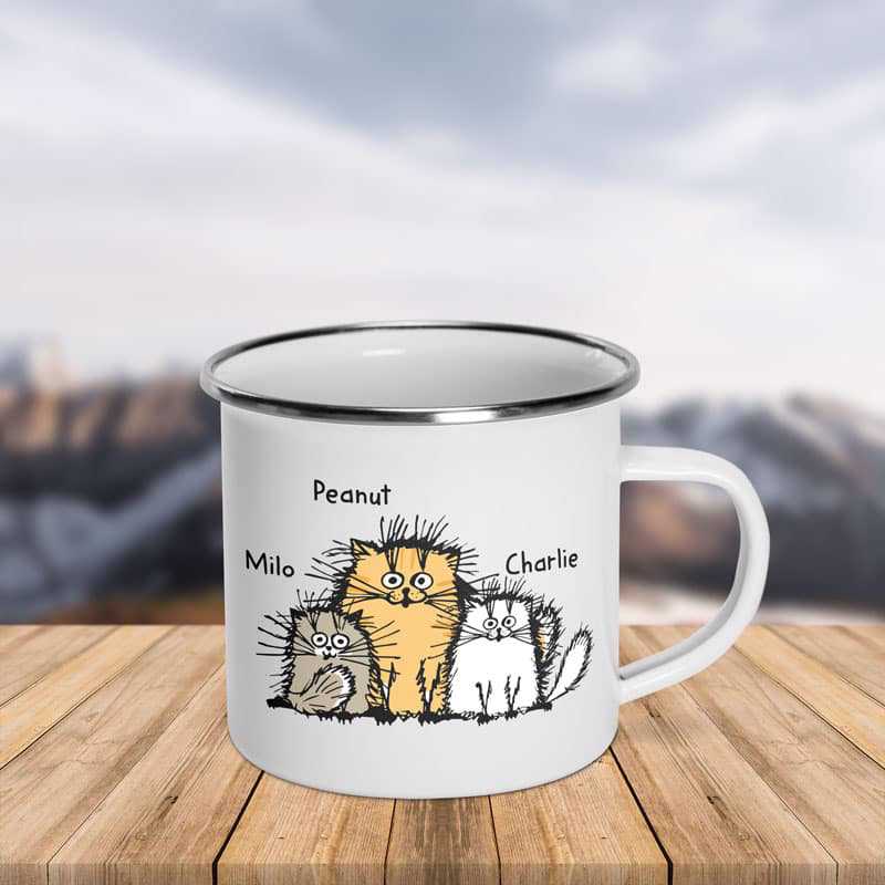 Funny Cat Personalized Campfire Mug