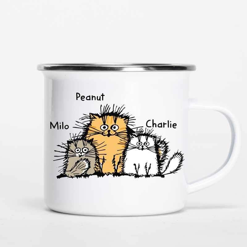 Funny Cat Personalized Campfire Mug