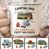 Stick Camping Dad Cooler Personalized Campfire Mug