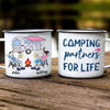 Stick Figure Camping Partners For Life Personalized Campfire Mug