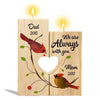 Always With You Cardinal Memorial Personalized Candle Holder