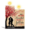 Beautiful Love Story Couple Personalized Candle Holder
