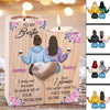 Besties Floral Personalized Candle Holder