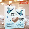 Butterflies Appear When Angels Are Near Memorial Personalized Candle Holder