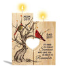 Cardinal Hard To Forget Memorial Personalized Candle Holder