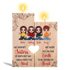 Doll Besties Sisters By Heart Personalized Candle Holder