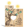 Dragonfly Hard To Forget Memorial Personalized Candle Holder