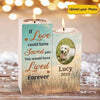 If Love Could Have Saved Dog Cat Memorial Photo Personalized Candle Holder