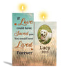 If Love Could Have Saved Dog Cat Memorial Photo Personalized Candle Holder