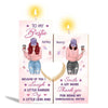 My Bestie Pink And Purple Personalized Candle Holder