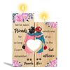 Old Ladies Best Friends Personalized Candle Holder