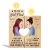 Pinky Promise Besties Personalized Candle Holder