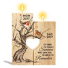 Robin Hard To Forget Memorial Personalized Candle Holder
