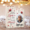 Someone We Love In Heaven Photo Memorial Personalized Candle Holder