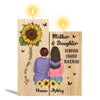 Sunflower Mother Daughter Personalized Candle Holder