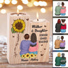 Sunflower Mother Daughter Personalized Candle Holder