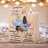 To My Bestie Back View Personalized Candle Holder