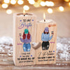 To My Bestie Front View Personalized Candle Holder
