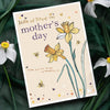 Daffodil Lots of Love On Mother‘s Day Folded Greeting Card