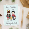 Family Personalized Christmas Postcard