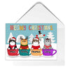 Meowy Catmas Cat In Cup Personalized Postcard