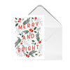 Merry And Bright New Year Gift Postcard