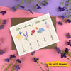 Watercolor Flowers Mom Grandma Personalized Postcard