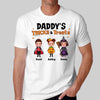 Daddy Mommy Grandma Grandpa Tricks & Treats Doll Kids Halloween Personalized Shirt