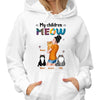 My Children Meow Cat Mom Holding Personalized Shirt