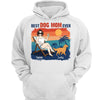 Summer Dog Mom Walking Dogs Personalized Hoodie Sweatshirt