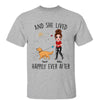 And She Lived Happily Ever After Doll Woman Walking Dogs Personalized Shirt