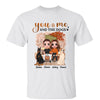 Couple And Dog Fall Season Personalized Shirt