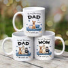 Dogs Woof Pawsome Dad Mom Personalized Mug