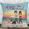 You, Me & The Walking Dog Personalized Pillow (Insert Included)