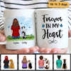 Dog Memorial Back View Butterflies Personalized Mug