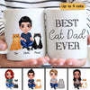 Best Cat Dad Ever Doll Man Personalized Mug