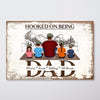 Fishing Dad Grandpa On Text Personalized Horizontal Poster