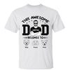 Awesome Dog Dad Belongs To Dog Head Outline Personalized Shirt