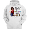 Rockin‘ Dog Mom Life Fashion Girl Personalized Hoodie Sweatshirt