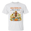 Grandma Little Pumpkins Scarecrow Fall Season Personalized Shirt