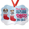 Dear Santa I‘ve Been Good Dog Personalized Christmas Ornament