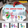 Dinosaurs Family Personalized Christmas Ornament
