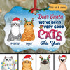 Fluffy Cats I‘ve Been Good This Year Personalized Christmas Ornament