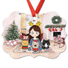 Girl & Cats In House Personalized Christmas Ornament