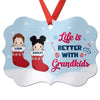 Grandkids In Christmas Socks Personalized Christmas Ornament