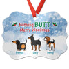 Nothing BUTT Merry Woofmas Dog Personalized Christmas Ornament