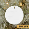 A Man And His Cats Personalized Circle Ornament