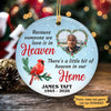 Because Someone We Love In Heaven Personalized Memorial Circle Ornament